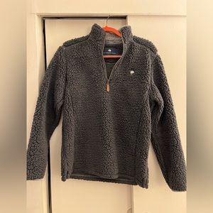 Grey Fuzzy Quarter Zip